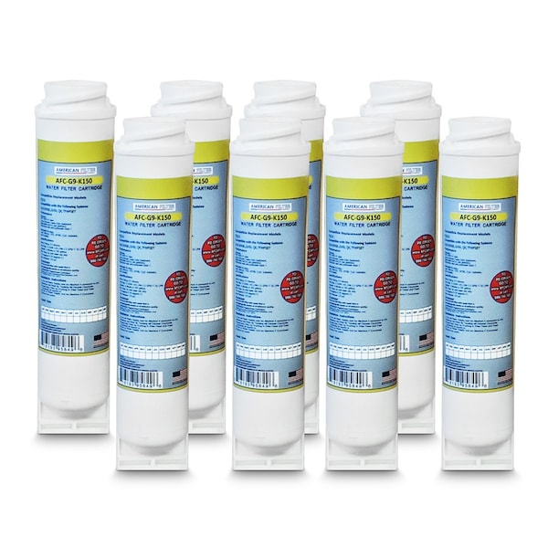 American Filter Co GE TFWFSET Comparable Water Filters (made by Model number AFC-G9-K15), 8PK AFC-G9-K15-8p-9345 - main